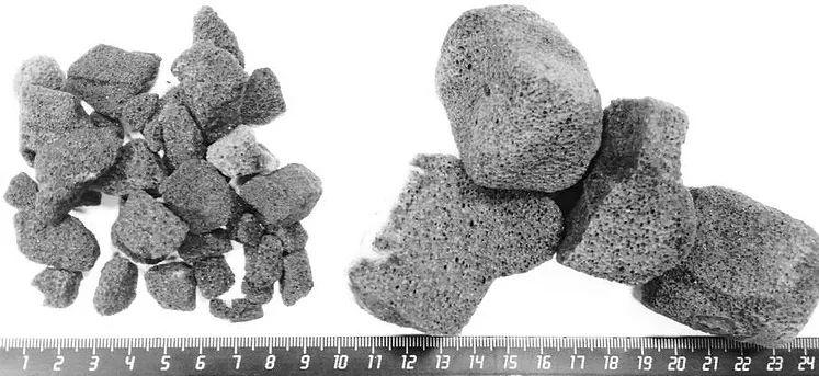 Технические характеристики пеностекольного щебня