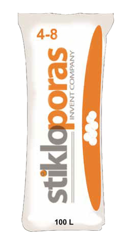 Упаковка гранулята Stikloporas